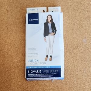 Sigvaris Sea Island Cotton Socks - Black